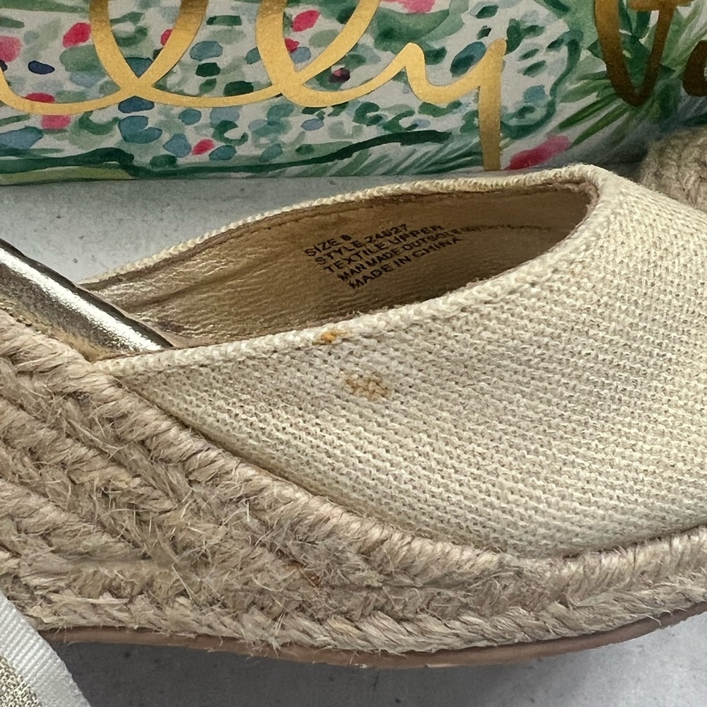 Lilly Pulitzer Alyssa Espadriile wedge sandals. Size 8 - Picture 4 of 7